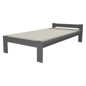 Dřevěná postel VMK 6A 90x200 borovice masiv - šedá