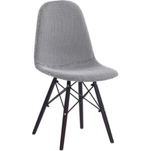 Jídelní židle, černá / bílá, AMPERA New