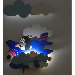 DoDo DoDo Dětská LED lampička krtek v letadle