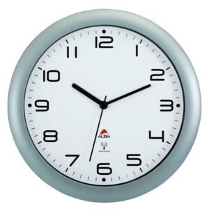 ALBA Nástěnné hodiny HORNEW RC, metalická AA0404HORNEWRCME