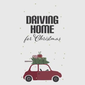 Vánoční papírové ubrousky Driving Home
