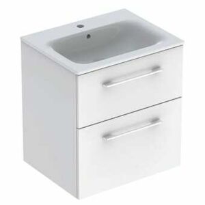 Koupelnová skříňka s umyvadlem Geberit Selnova 60x50,2x65,2 cm bílá lesk 501.236.00.1