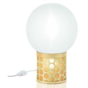Slamp Medium Atmosfera, designová lampička se zlatou základnou, 2x12W E27, výška 44,5cm