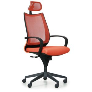 Kancelářská židle FUTURA, oranžová/černá