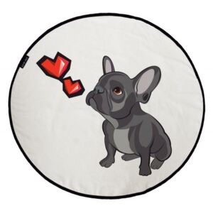 Dekorativní koberečky bulldog with hearts