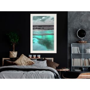 Plakát v rámu - Duhové moře - Iridescent Sea 40x60 Černý rám s passe-partout
