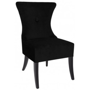 Luxusní židle Kelly Hoppen ELIZABETH z černého sametu