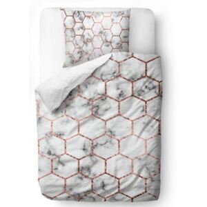 Povlečení bee marble blanket: 135 x 200 cm pillow: 80 x 80 cm