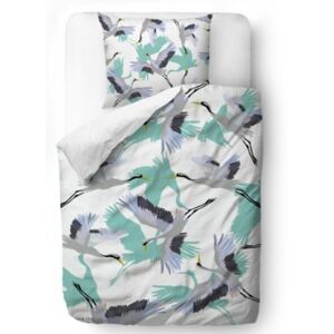 Povlečení cranes blanket: 135 x 200 cm pillow: 80 x 80 cm