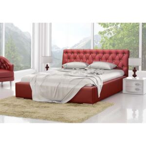 Čalouněná postel RETRO + matrace COMFORT, 140x200, madryt 160