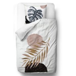 Povlečení glossy leaf blanket: 135 x 200 cm pillow: 80 x 80 cm
