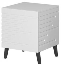 Noční stolek Doppo 1S, Barva: bílá Mirjan24 5903211072581