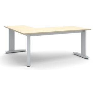 Kancelářský stůl Flexible L 1800 x 1600 mm, bříza