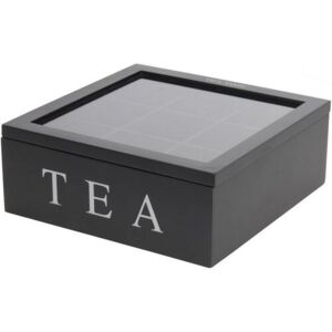 Box na čajové sáčky, černá