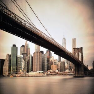 Obraz na plátně: Brooklyn Bridge - 70x70 cm
