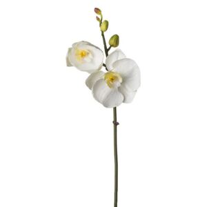Umělá květina Sia Home Fashion Orchidej bílá 25 cm
