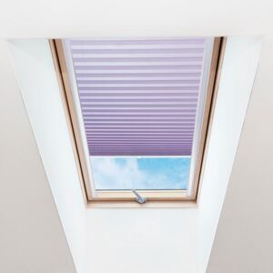Plisé roleta na střešní okna, Průsvitná, Světle fialová, P 015 , 70 x 60 cm