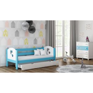 Dětská postel Filip 160x80 10 barevných variant !!! (s úložným prostorem)