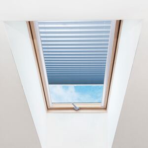 Plisé roleta na střešní okna, Průsvitná, Světle modrá, P 017 , 20 x 50 cm