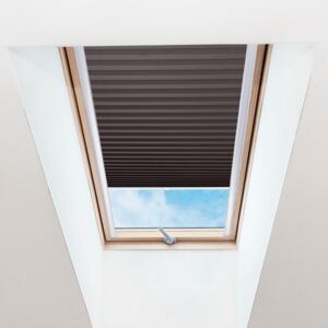 Plisé roleta na střešní okna, Průsvitná, Ebenová, P 024 , 110 x 60 cm