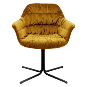 Sleva 10% - KARE DESIGN Otočná židle Colmar žlutá, Vemzu (kód EXTRA10)