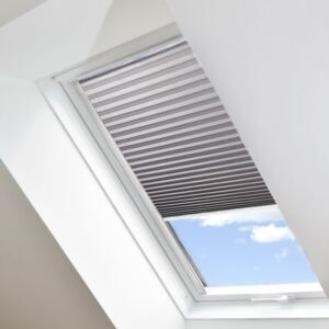 Roleta Plisé na střešní okna, Neprůhledná, Světle šedá, P 22218 , 20 x 80 cm