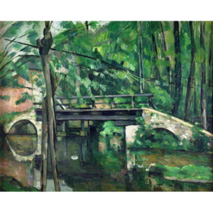 Obraz, Reprodukce - The Bridge at Maincy, or The Bridge at Mennecy, or The Little Bridge, c.1879, Paul Cezanne
