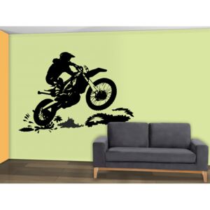 Samolepky na zeď, Motorka-01