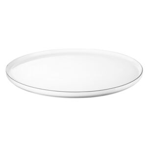 Dezertní talíř s proužkem 21 cm OCO LIGNE NOIRE ASA Selection - bílý