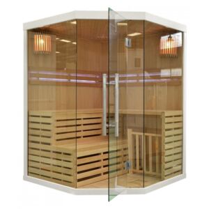 Rohová finská sauna GH0079 bílá