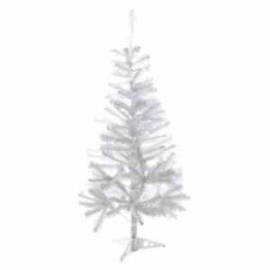 D32993 Umělý vánoční strom s třpytivým efektem - 120 cm, bílý
