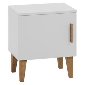 Noční stolek KUBI, 50x56x34, bílá