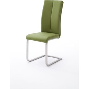 Moderní jídelní židle Paula 1 ekokůže Barva: olivová