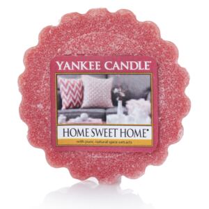 Yankee Candle - vonný vosk Home Sweet Home (Ó sladký domove) 22g (Aróma skořice, domácího pečení a doušku čerstvě vylouhovaného čaje, která vás zahřeje u srdce a prodchne váš domov atmosférou vzájemné lásky a porozumění.)
