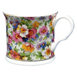 Katie Alice - hrnek Royal Chintz 300 ml (Porcelánový hrnek Royal Chintz na kávu nebo čaj s motivem barevných květů se zlatou linkou.)