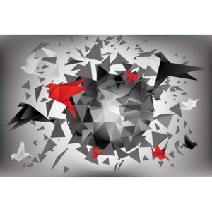 Postershop Fototapeta: Origami abstrakce (1) - 184x254 cm