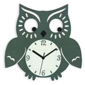 Nalepovací hodiny Owl šedé