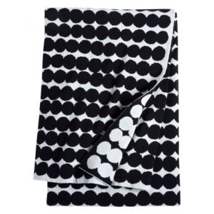 Vlněná deka Räsymatto 130x182, černo-bílá Marimekko