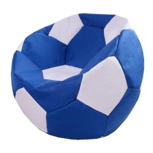 Fotbalový míč malý sedací pytel modrá bílá