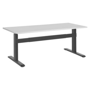 Elektricky nastavitelný psací stůl 160x70 cm šedo-černý UPLIFT