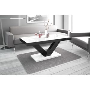 Hubertus Konferenční stolek VICTORIA MINI Barva: bílá/černá/bílá