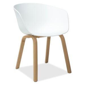 Jídelní židle GLANT dub / bílá Barva: bílá/dub