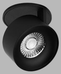 Zápustné otočné svítidlo KLIP, BB černá/černá 11W 3000K LED2 21507333