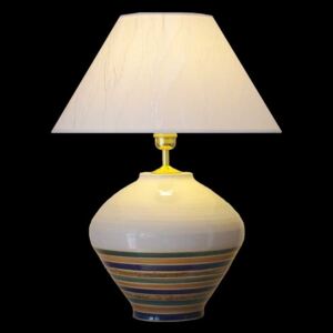 Keramická lampa L202, Linea - Lampa se stínidlem-zlaté doplňky