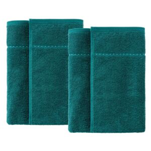 MIOMARE® Froté ručník, 50 x 100 cm, 2 kusy (petrolejová s kamínky)