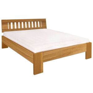 Drewmax dřevěná manželská postel masiv dub 120 cm