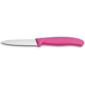 Victorinox Nůž na zeleninu růžový špičatý vroubkovaný 8cm