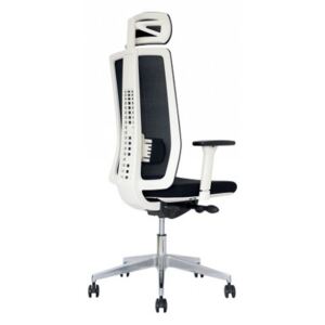 Ergonomická kancelářská židle bílý plast - SG