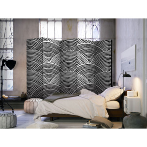 Paraván černobílá mozaika II (225x172 cm) - Murando DeLuxe