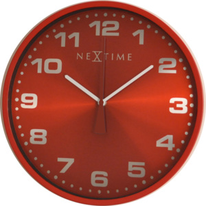 Nástěnné hodiny Dash Red 35 cm - NEXTIME